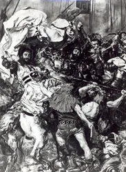 La bataille de Grunwald le 15 juillet 1410 (détail)